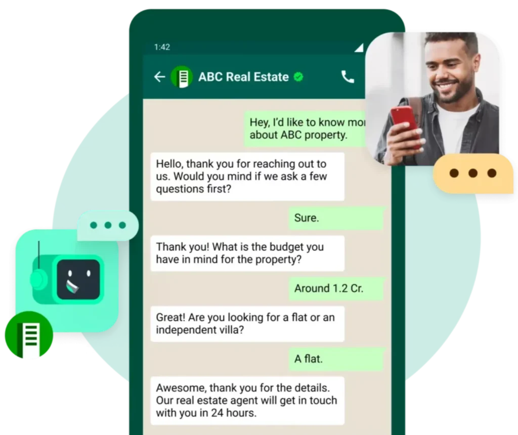 Smart WhatsApp Chatbot for Real Estate Teams